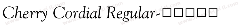 Cherry Cordial Regular字体转换